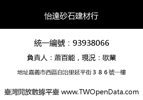 怡達砂石建材行