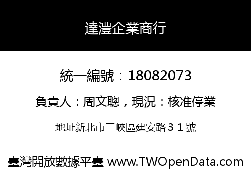 達澧企業商行