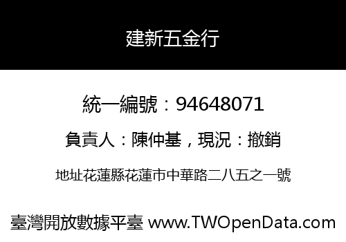 建新五金行
