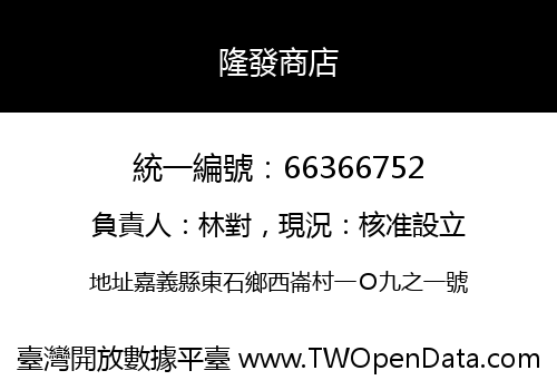 隆發商店