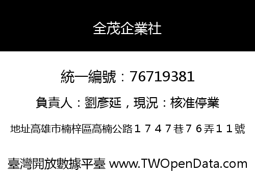 全茂企業社