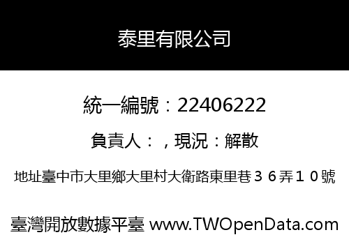 泰里有限公司