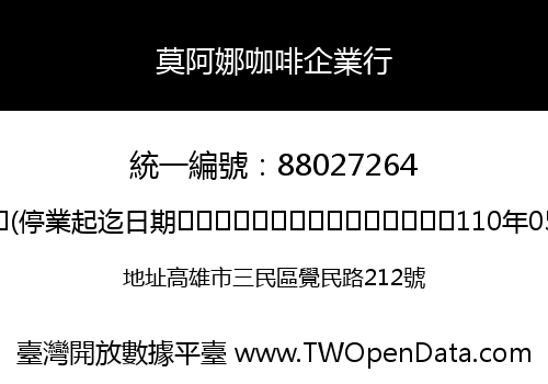 莫阿娜咖啡企業行