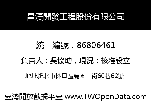 昌漢開發工程股份有限公司