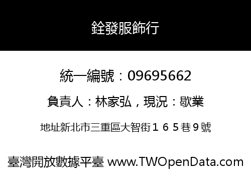 銓發服飾行