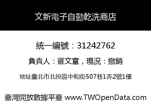 文新電子自動乾洗商店