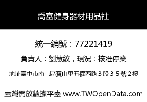 喬富健身器材用品社
