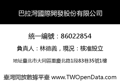 巴拉灣國際開發股份有限公司