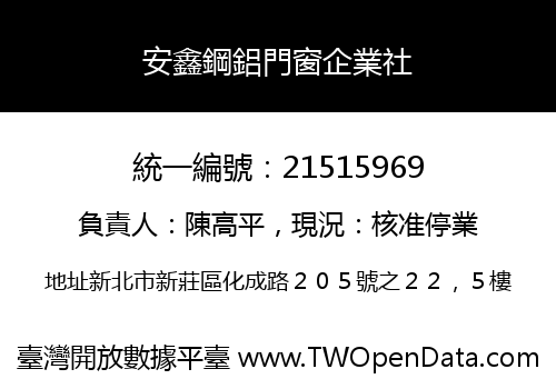 安鑫鋼鋁門窗企業社