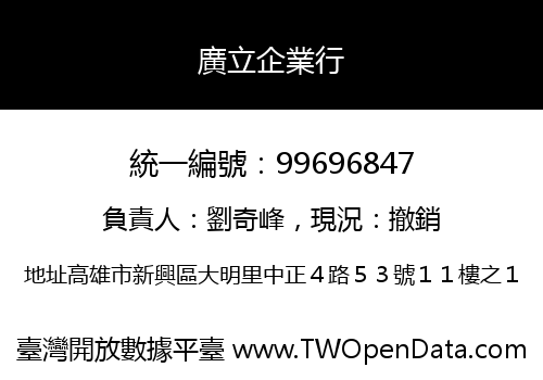 廣立企業行