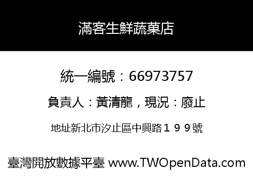 滿客生鮮蔬菓店
