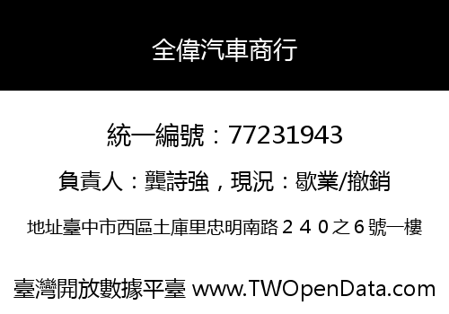 全偉汽車商行