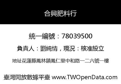 合興肥料行