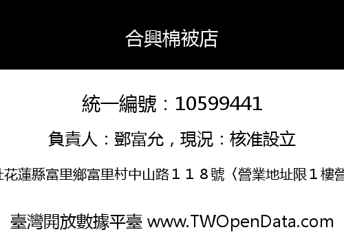 合興棉被店