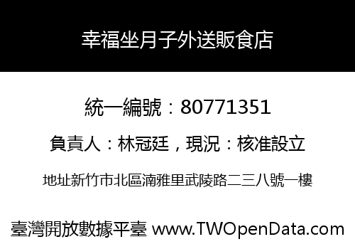 幸福坐月子外送販食店