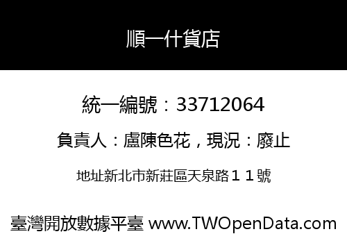 順一什貨店