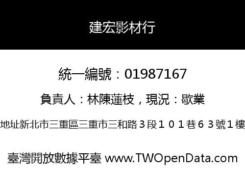 建宏影材行