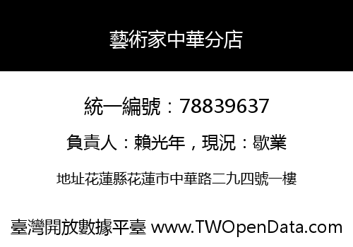 藝術家中華分店