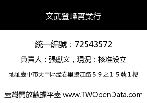 文武登峰實業行