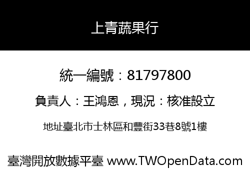 上青蔬果行