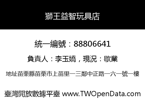 獅王益智玩具店