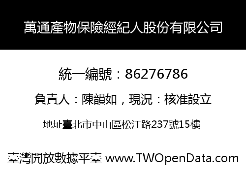 萬通產物保險經紀人股份有限公司