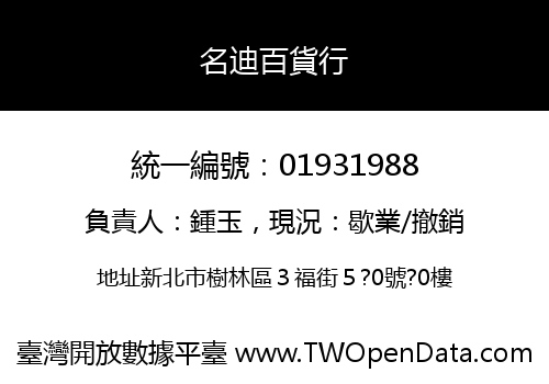 名迪百貨行