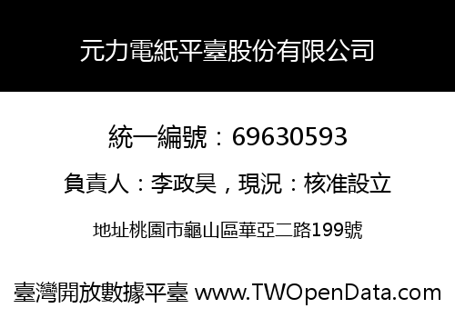 元力電紙平臺股份有限公司