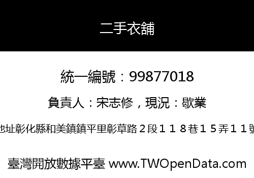 二手衣舖