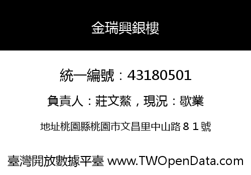 金瑞興銀樓