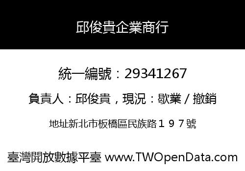 邱俊貴企業商行