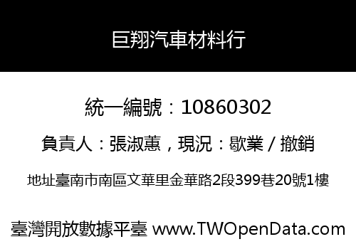 巨翔汽車材料行