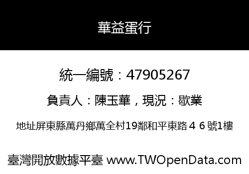華益蛋行