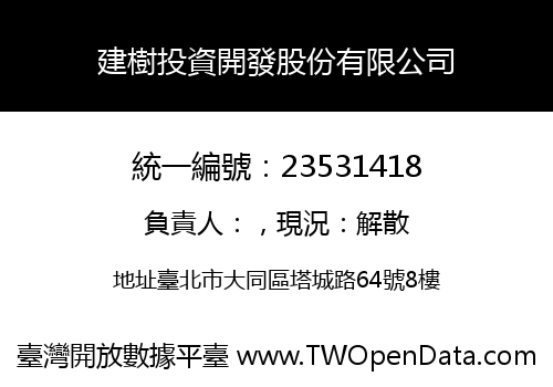 建樹投資開發股份有限公司