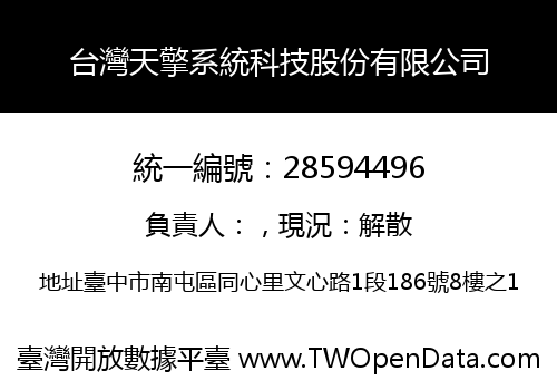 台灣天擎系統科技股份有限公司
