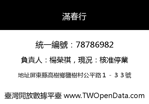 滿春行