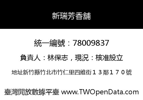 新瑞芳香舖