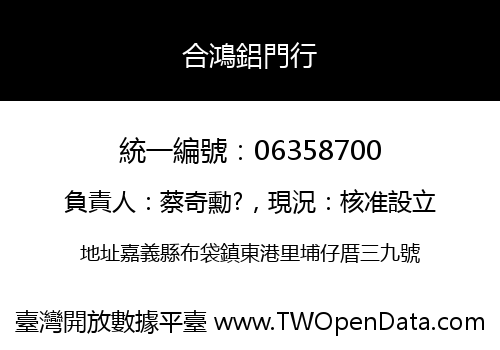 合鴻鋁門行