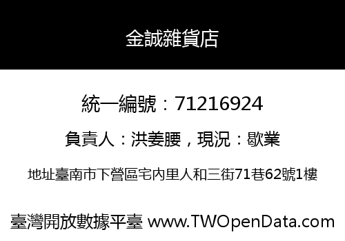 金誠雜貨店