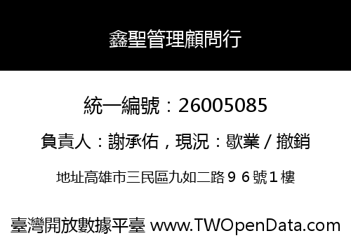鑫聖管理顧問行