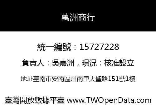 萬洲商行