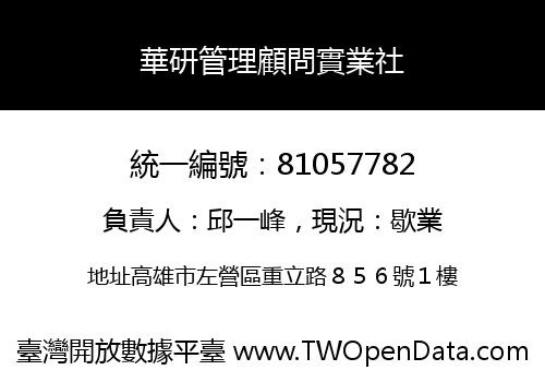 華研管理顧問實業社
