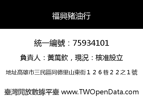福興豬油行