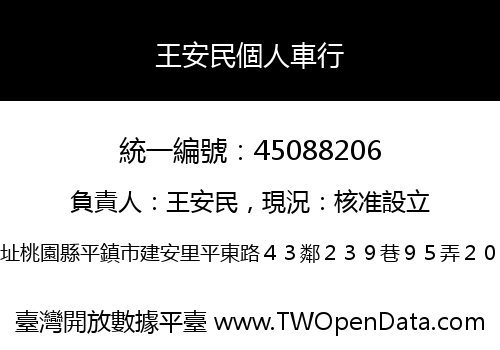 王安民個人車行