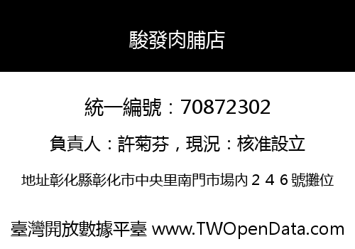 駿發肉脯店
