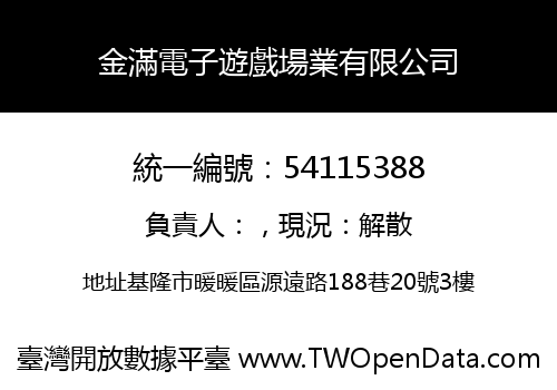 金滿電子遊戲場業有限公司