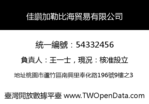佳讚加勒比海貿易有限公司
