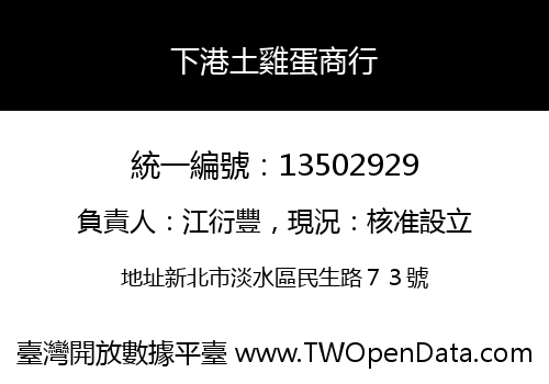 下港土雞蛋商行