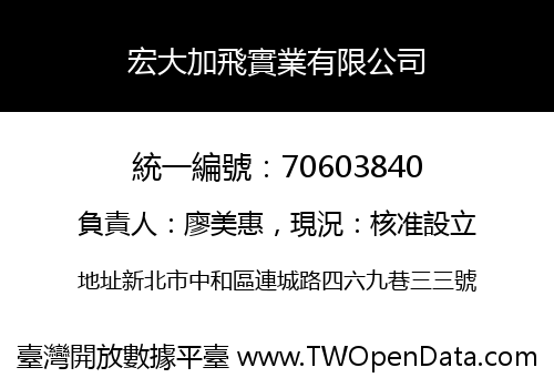 宏大加飛實業有限公司