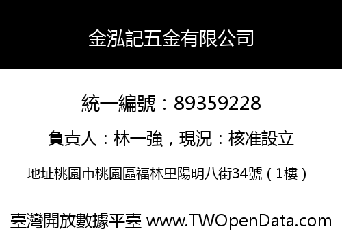 金泓記五金有限公司